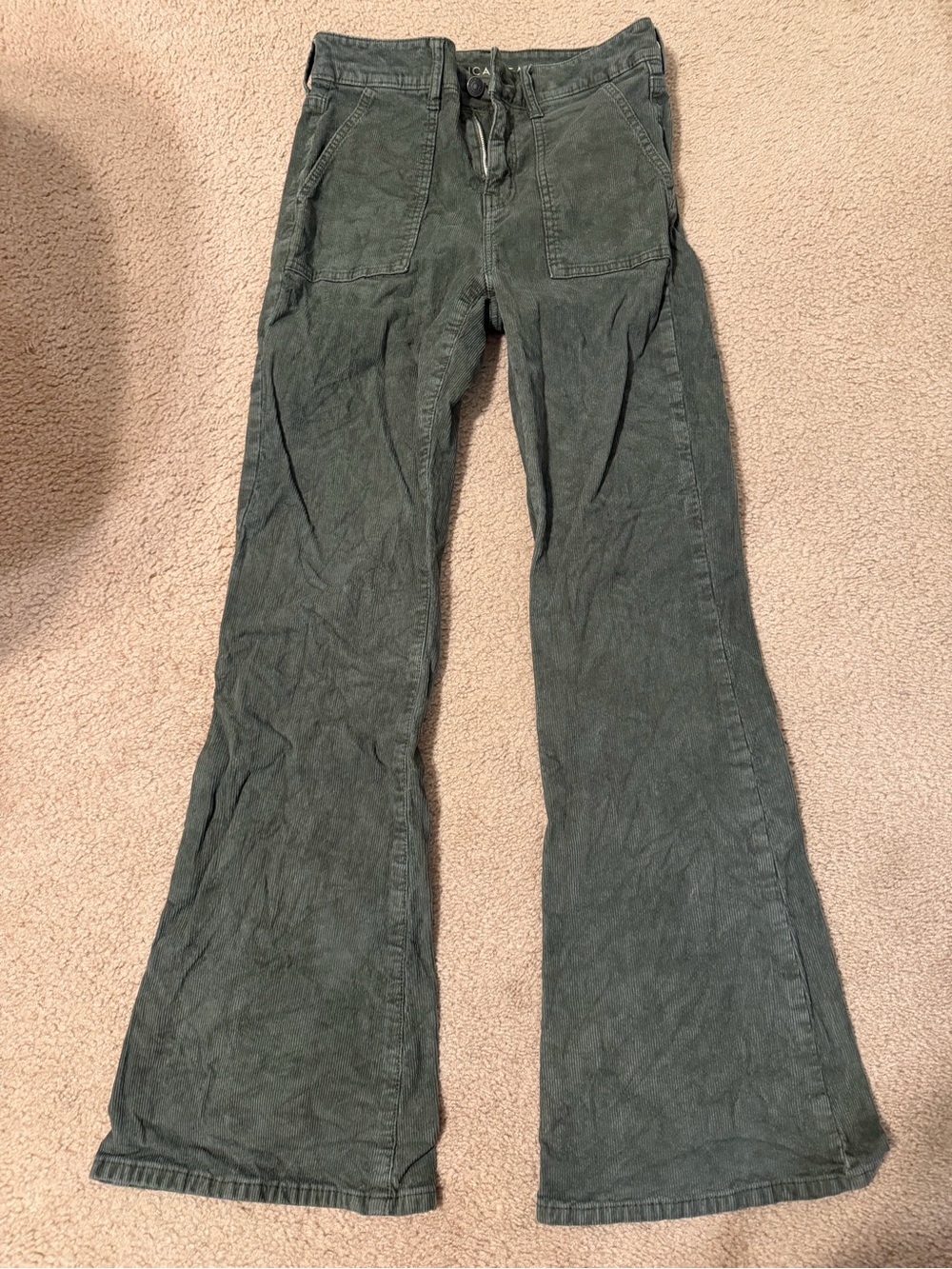 American Eagle corduroy flares size 4